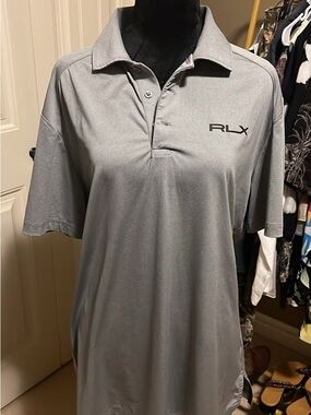 RLX Ralph Lauren Grey Performance Polo Shirt